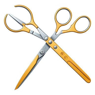 mac os icon cut scissors sticker