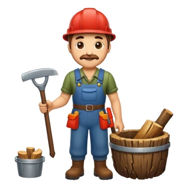 woodcutter sticker