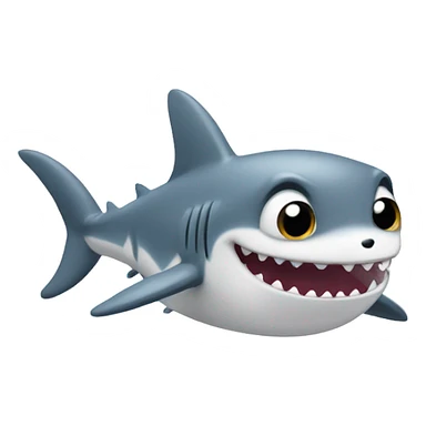 Baby shark that has 4 legs like a dog sticker