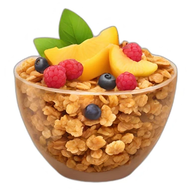 fruit granola sticker