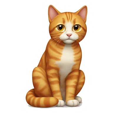 Completely ginger cat sticker