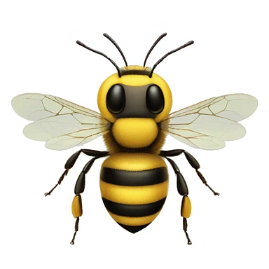 realistic honeybee that fills the screen with little space around sticker