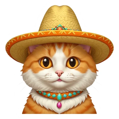 In gato con un sombrero sticker