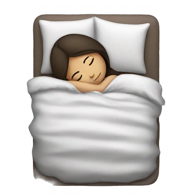 Brunette girl sleeping sticker