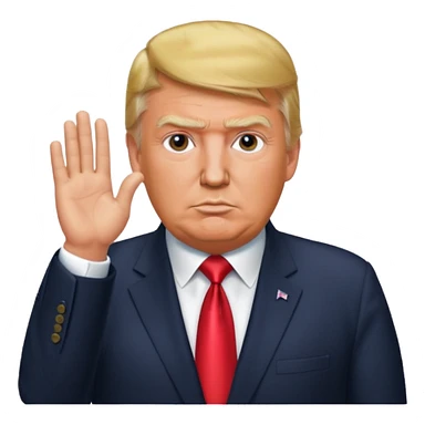 Donald Trump buscando ah Nicolás maduro sticker