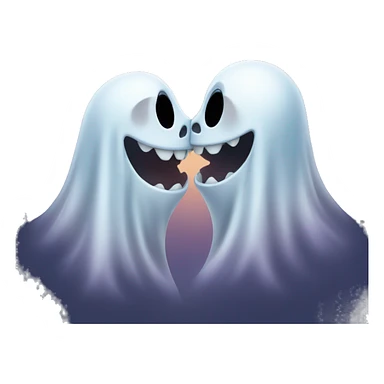 👻 two ghost kissing seen sticker
