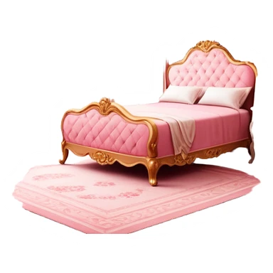 Reddish-pinkish and gold and white romantic vintage aesthetic room sticker