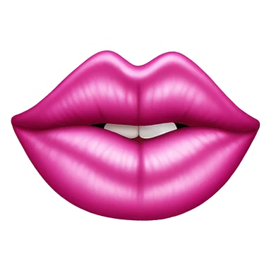 Pink lipstick kiss mark  sticker