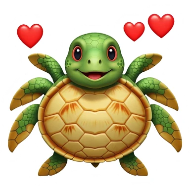 See Turtle in love sticker
