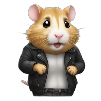 Hamster gangster sticker