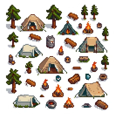 camping firewood sticker
