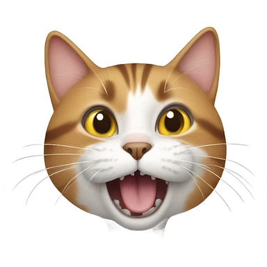 Cat letting out a breath  sticker