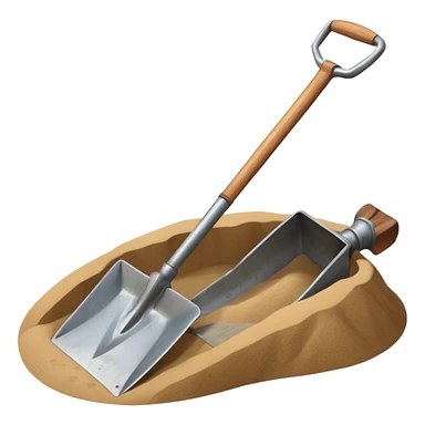 sand spade sticker