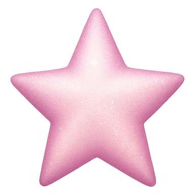 pale pink star sparkle sticker