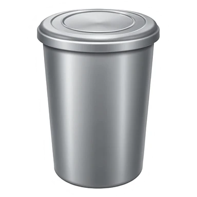 Trash can lid with no trash can sticker