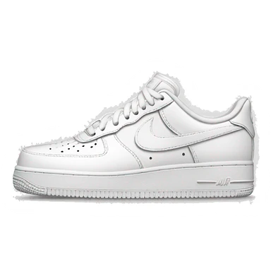 White Nike af1s  sticker