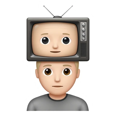 Tv man sticker