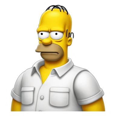 homer simpson gangster sticker