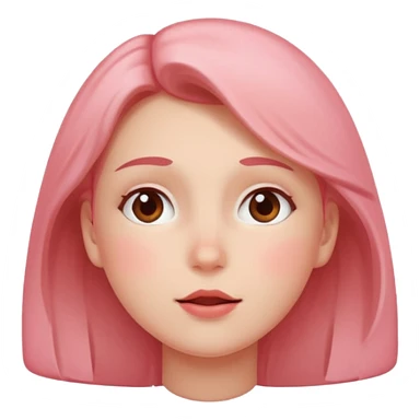 Looking up while blushing  sticker