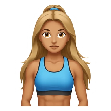 Chica fitness sticker