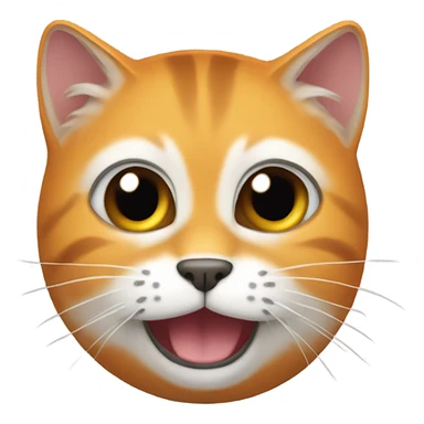 gato naranja  sticker