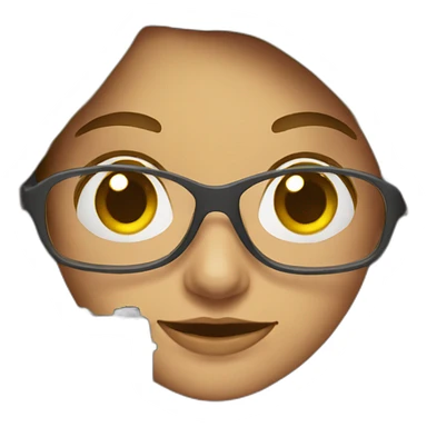 woman with glass and camera sticker