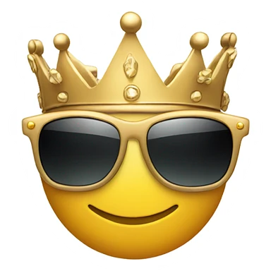 Sunglasses with crown sticker