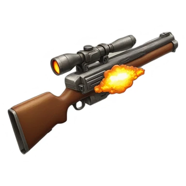Very Super Duper Long Gun With Fireball Deluxe sticker