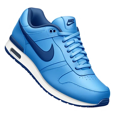 blue Nike shoe front view sticker
