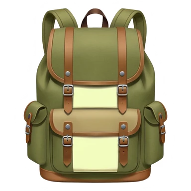 A bagpack (No background) sticker