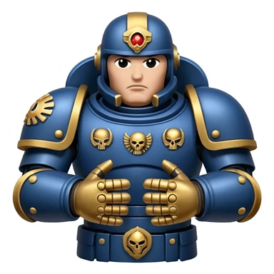 space marine iron hands sticker