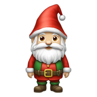 gnome Santa sticker