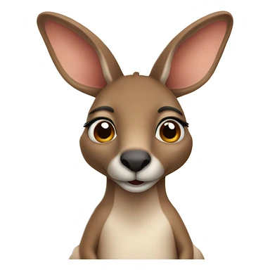Cute kangaroo  sticker