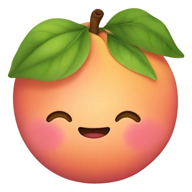 Fat peach  sticker