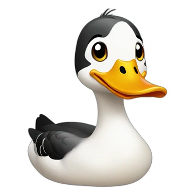 smiling duck sticker