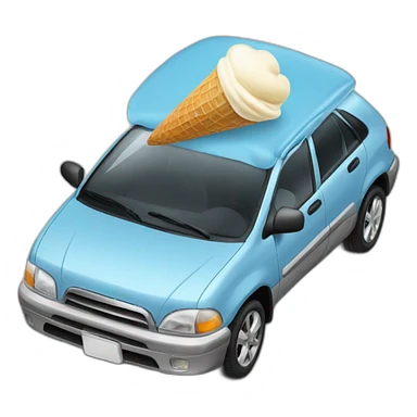 car hates vanilla ice cream sticker