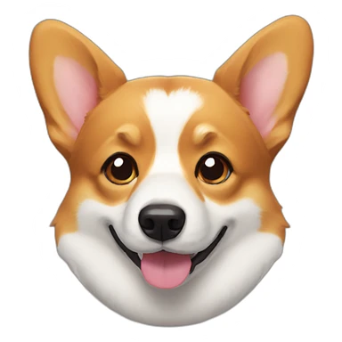 corgi-face sticker