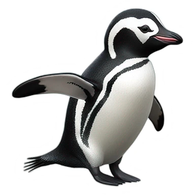 swimming-magellanic-penguin sticker
