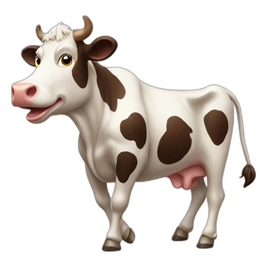 DANCING COW sticker