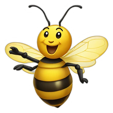 Working honey bee dances sticker