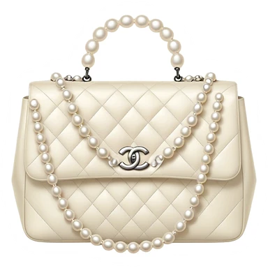 chanel pearl bag sticker