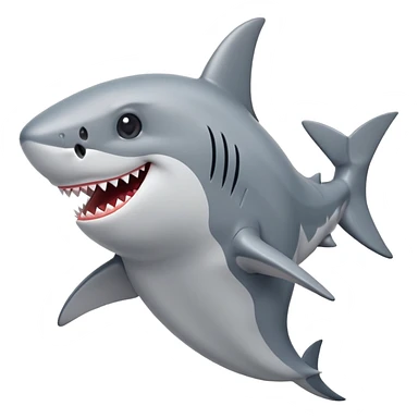 Dancing shark sticker