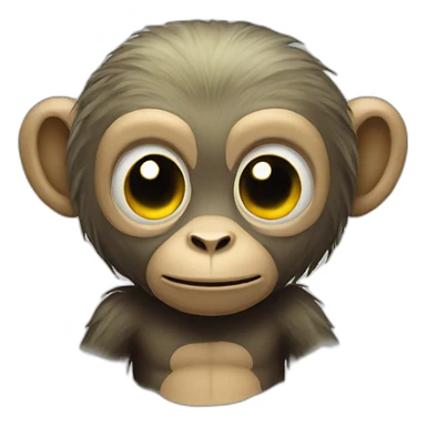 Haunted Monkey Doll sticker