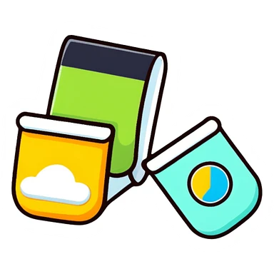 colorful felt icon with soft texture and vibrant colors in cartoon sticker style sticker