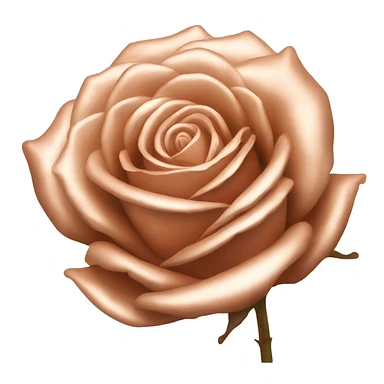 a rose gold rose sticker