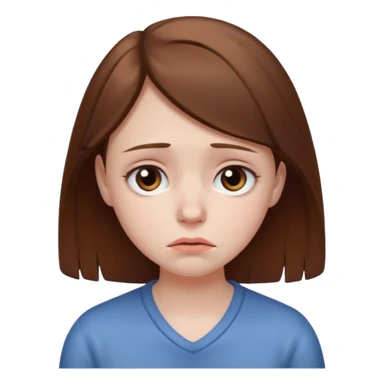 Sad girl sticker