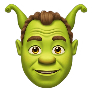 shrek with shrek ears sticker