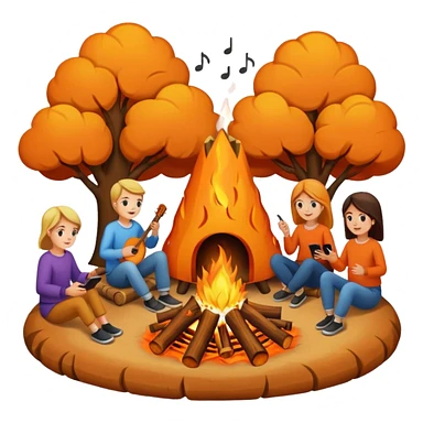 Bonfire Night with music sticker