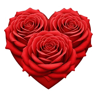 heart of roses  sticker