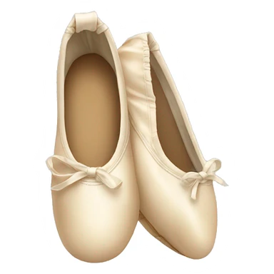 beige ballet shoes sticker